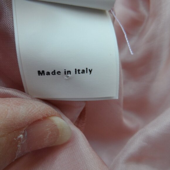 New Moschino CheapandChic White Crotchet Lace w/Pink Underlay SheathDress Size 8 - Picture 16 of 16